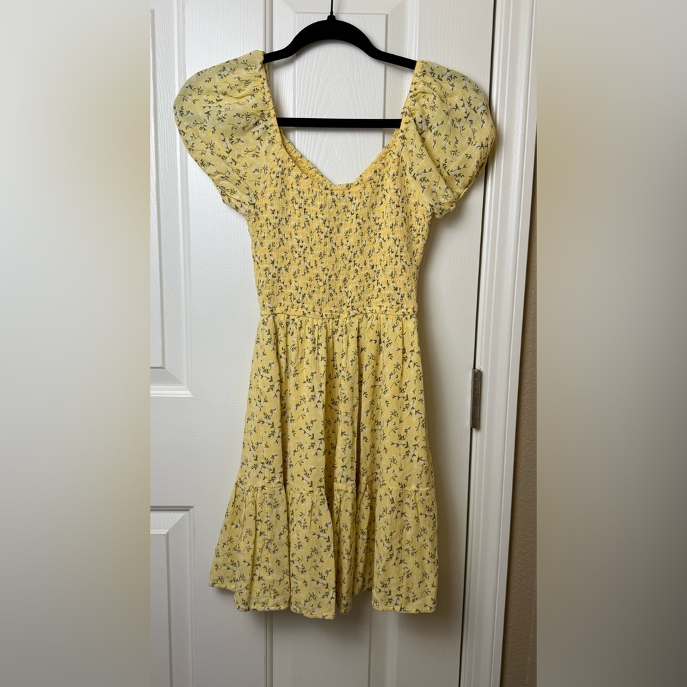 Hollister Yellow Textured Knit Top